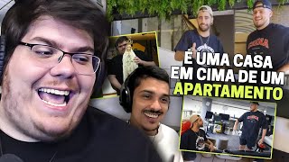 CASIMIRO REAGE A MANSÃO DE JON VLOGS EM SÃO PAULO  PODPAH VISITA  Cortes do Casimito [upl. by Naelcm]