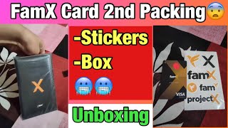 Fam Card Unboxing in box🥳 Famx Card Unboxing [upl. by Milburr]