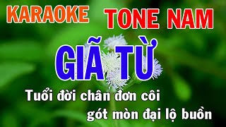 Giã Từ Karaoke Tone Nam Nhạc Sống  Phối Mới Dễ Hát  Nhật Nguyễn [upl. by Norag]