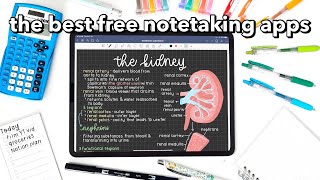 the BEST FREE notetaking apps 🌷 [upl. by Ojela]