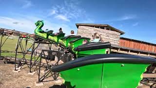 Texasauras Roller Coaster Back Seat POV at Yesterland Farm [upl. by Uot]