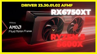 NOVO DRIVER AMD 23300102 COM AMD Fluid Motion Frames  MAIS TESTES EM BREVE  PLACAS RX 6000 [upl. by Meakem]