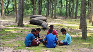 Anaconda Snake Attack On Village Boy In Forest  Card Playing Time [upl. by Lillywhite54]