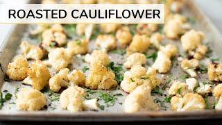 ROASTED CAULIFLOWER RECIPE  how to roast cauliflower [upl. by Murdoch378]