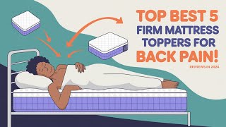 Top 5 Best Firm Mattress Topper For Back Pain Reviews In 2024 [upl. by Anala]