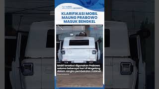 Kronologi Mobil Maung Prabowo Masuk Bengkel seusai 1 Minggu Pemakaian Pemilik Bengkel Buka Suara [upl. by Ohnuj893]