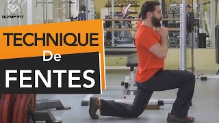 Comment faire les FENTES  Technique et erreurs à éviter exercice de musculation [upl. by Wernda]