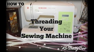 EASY How To Thread your Sewing Machine  Singer SewMate [upl. by Tamarra]