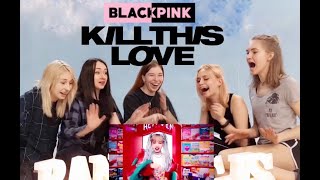 BLACKPINK  Kill This Love MV reaction by RANGERS cover dance team [upl. by Buyers]