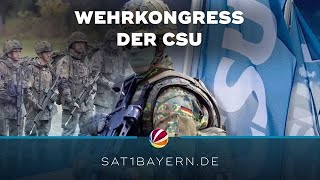 Wehrkongress der CSU Drohnen sind die militärische Zukunft [upl. by Leveroni]