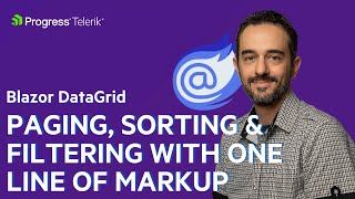 Paging Sorting amp Filtering with one line of markup  Telerik UI for Blazor DataGrid Demo [upl. by Eltsryk]