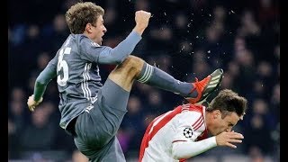 MULLER RED CARD VS AJAX [upl. by Dlorej238]