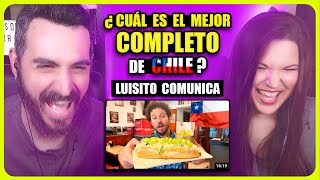 👉 ¿CUÁL ES EL MEJOR COMPLETO DE CHILE  ¡SON ENORMES  LUISITO COMUNICA 🌭🇨🇱  Somos Curiosos [upl. by Dyraj]