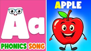 ABC phonics song  ABC songs  Nursery Rhymes  Colour song  A for Apple  kids learning videos [upl. by Sig472]