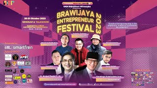 Seminar Brawijaya Entrepreneur Festival 2023 Day 1 [upl. by Jezreel879]