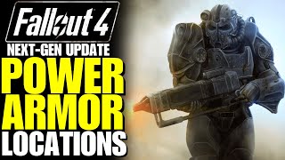 Fallout 4  ALL POWER ARMOR LOCATIONS T45 T51 Raider T60 amp X01 FO4 Power Armor Locations [upl. by Santos]