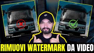 Come RIMUOVERE WATERMARK da UN VIDEO GRATIS [upl. by Ydnil]