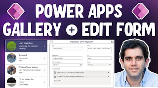 Power Apps Gallery Edit Form Tutorial for Beginners [upl. by Nilesoy]