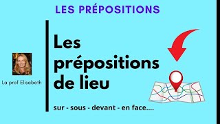 Les prépositions de lieu en français Sur sous devant entreEnglish subtitles available 😉 [upl. by Phares]