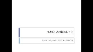 54  AJAX ActionLink [upl. by Aticilef]