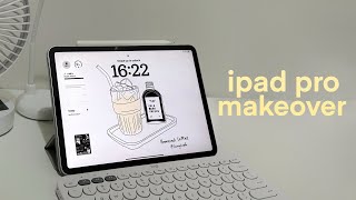 IPAD PRO MAKEOVER for IOS 17 ✨customize with me productive  minimalist [upl. by Eelaras]