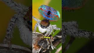 Dancing Colors 🕺✨ The Fascinating World of Peacock Spiders 🕷️🌈 PeacockSpider Maratus [upl. by Ennahs996]