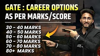 GATE  Career Options as per Marks  Score wise  GATE Marks Vs Rank [upl. by Nickelsen650]