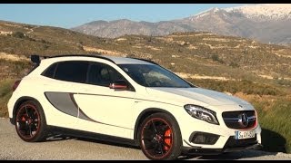 2015 Mercedes GLA 45 AMG Edition 1 test review driving fun  Autogefühl [upl. by Lois]