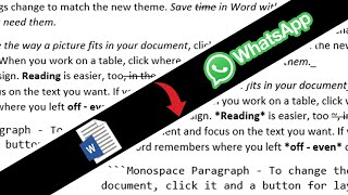 How to copy formatted text in Word to WhatsApp [upl. by Cogen]