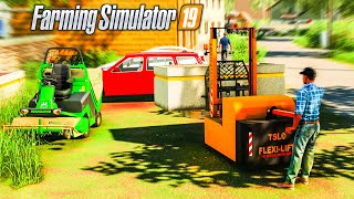 Nettoyage de Jardin   Farming Simulator 19 PAYSAGISTE [upl. by Gerald688]