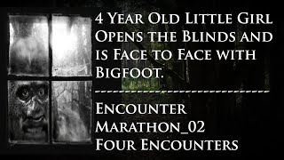 Bigfoot and 4 Year Old Girl  Face to Face in the Window  Marathon02 [upl. by Ahsael]