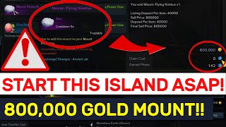 START THIS HIDDEN ISLAND ASAP 800000 Gold SELLABLE Mount  Lost Ark [upl. by Acissev]