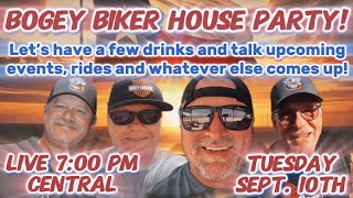 Bogey Biker Live Well answer your questions and share some laughs [upl. by Togram]