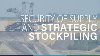 Wouter JacobsExecutive DirectorSecurity of supply and strategic stockpiling of critical materials [upl. by Carman678]