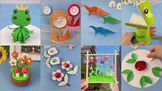 Craft Projects  DIY Dinosaur Flower and Santa Crafts with Paper and Clay [upl. by Aelam]