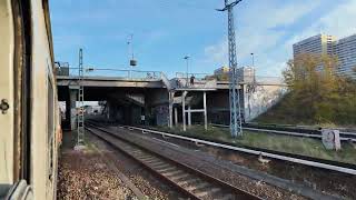 DeutschPolnischer Nostalgiezug nach StettinSzczecin PL Höhe Bahnhof Friedrichsfelde Unbearbeitet [upl. by Barby]