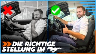 Howto Sitzposition im Ford Mustang GT richtig einstellen [upl. by Rosamond]