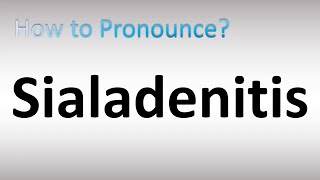 How to Pronounce Sialadenitis [upl. by Nahttam]