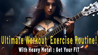 🔥 Workout Heavy Metal  with This INTENSE Exercise Routine 💪Gym gymmotivation motivation [upl. by Aniles]