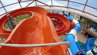 Viper WaterSlide at Nymphaea WaterPark Oradea Romania [upl. by Maddis]