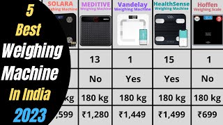 5 Best Weighing Machines for Home In India 2023  Best Digital Body Weight Machine in India [upl. by Celinda590]