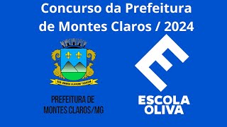 Concurso Prefeitura de Montes Claros 2024 [upl. by Narej168]