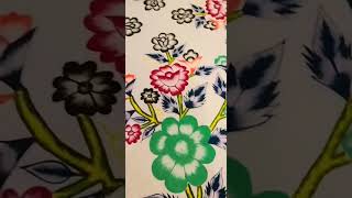 Bed sheet painting 🎨🖌️ design new complete bed sheet painting 🎨🖌️🛏️ design 🌸🌸 [upl. by Derte]