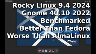 Rocky Linux 94 with Gnome 4010 Performance Benchmark Tier List  Worse than AlmaLinux [upl. by Odravde]