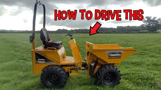 How to drive a mini dumper  Thwaites 1 ton [upl. by Sillaw126]