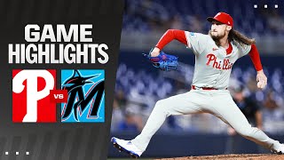 Phillies vs Marlins Game Highlights 9524  MLB Highlights [upl. by Eeramit]