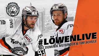 LöwenLive 1  mit Dominik Meisinger und Tim Schüle  Löwen Frankfurt SHOW [upl. by Ardnuahsal]