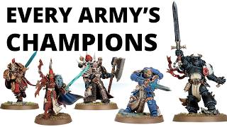 Ranking Every Warhammer 40K Factions CHAMPION Units [upl. by Sherrod]