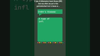 Inflammatory bowel disease affect gastrointestinal tract NurseEd Mastery Series shorts nursing [upl. by Dud]