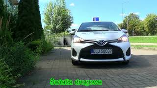 egzamin WORD Głogów Obsługa światła Toyota Yaris [upl. by Asserak920]